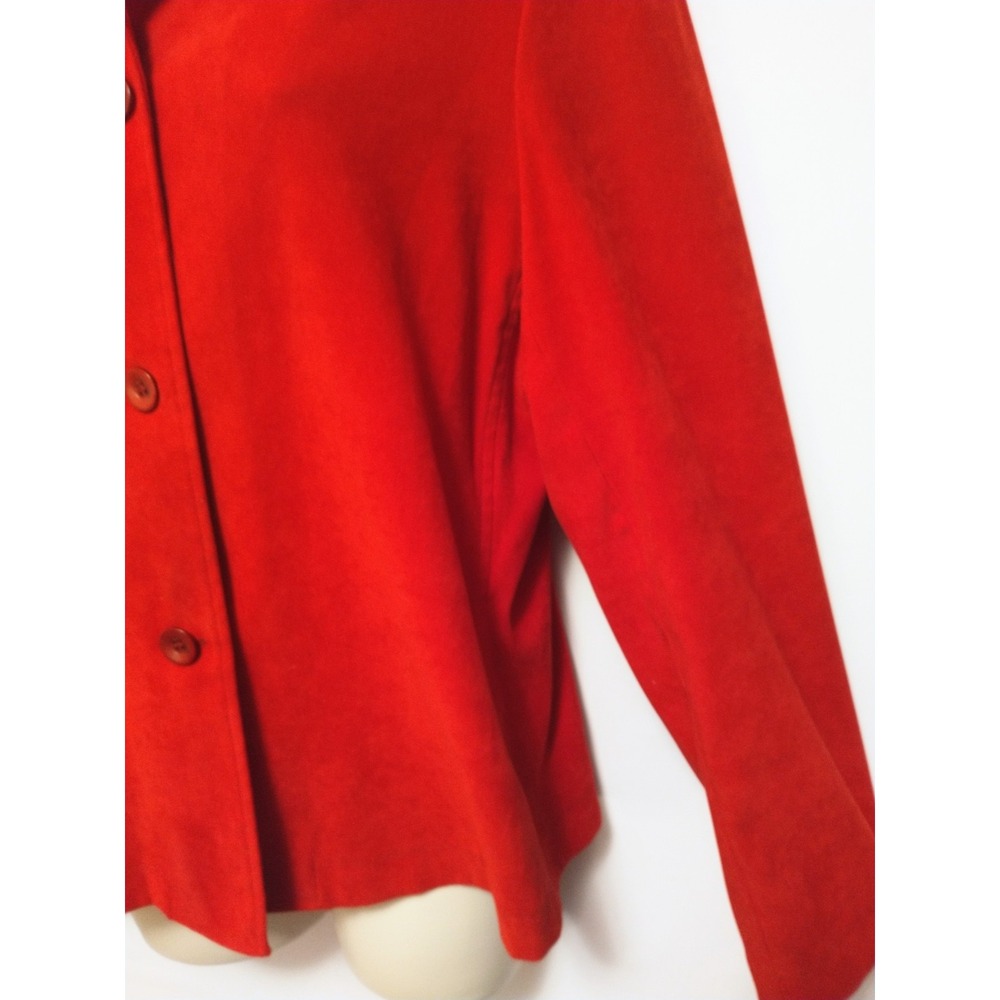 Vintage Harve Benard Red Satin Blazer Jacket Women's Size 10 Classic 90s Career - Picture 7 of 15